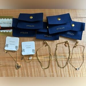 Gold Atolea Bracelets and Necklaces with Pouches (w/ bonus $50 coupon)